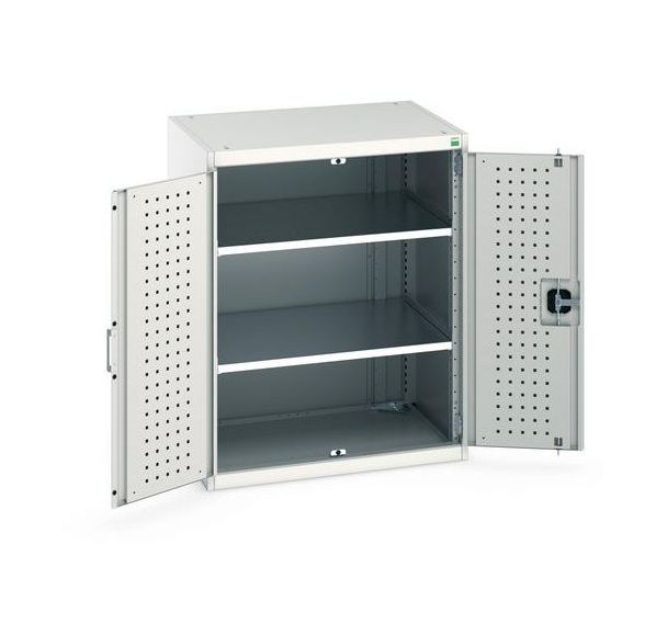 Armoire basse Cubio 2 portes perforées - Hauteur 1000mm - Bott