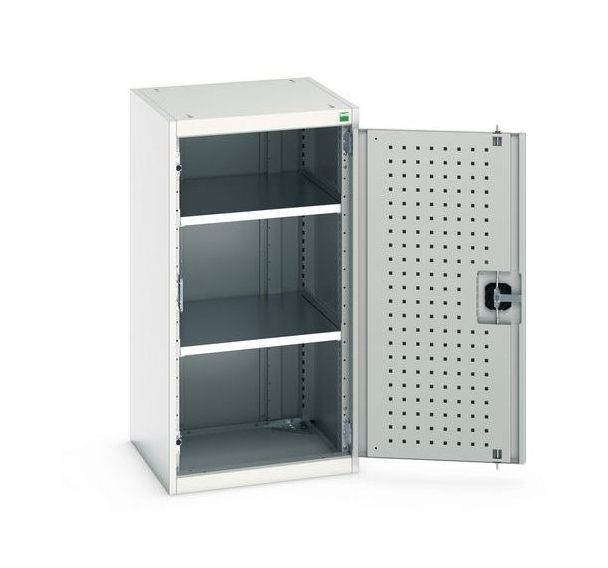 Armoire basse Cubio porte perforée - Hauteur 1000 mm - Bott