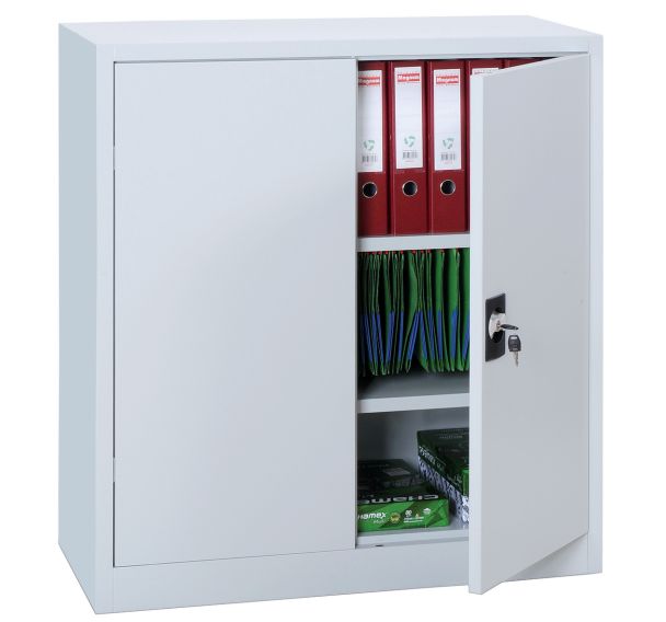 Armoire basse à portes battantes à monter - Largeur 100 cm - Manutan Expert
