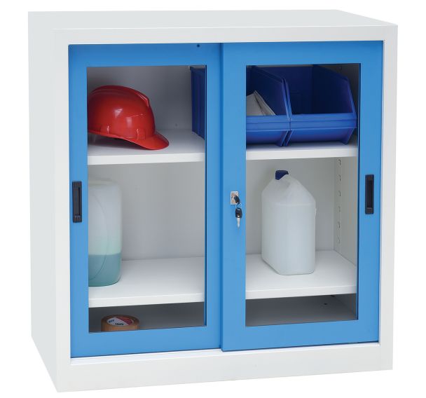 Armoire basse portes coulissantes CH - L100 cm - Manutan Expert