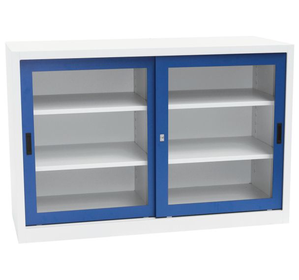 Armoire basse portes coulissantes CH - L150 cm - Manutan Expert