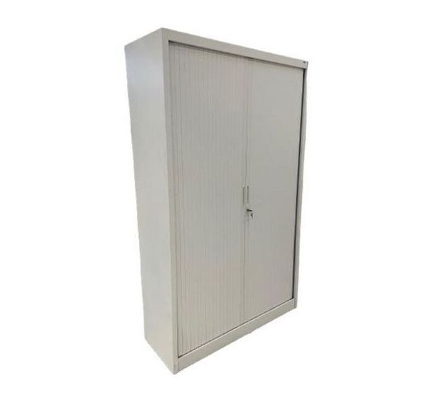 Armoire blanche reconditionnée 44x120x198 - Métal