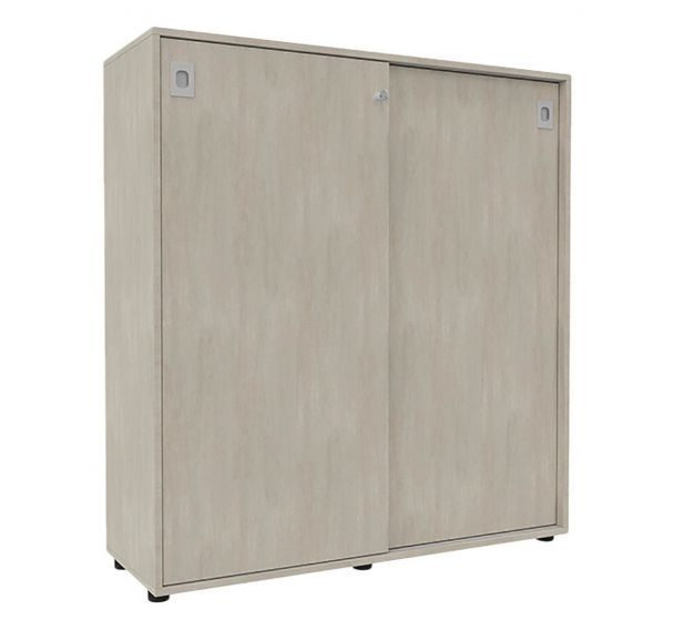 Armoire bois IDEA portes coulissantes hauteur 131 cm