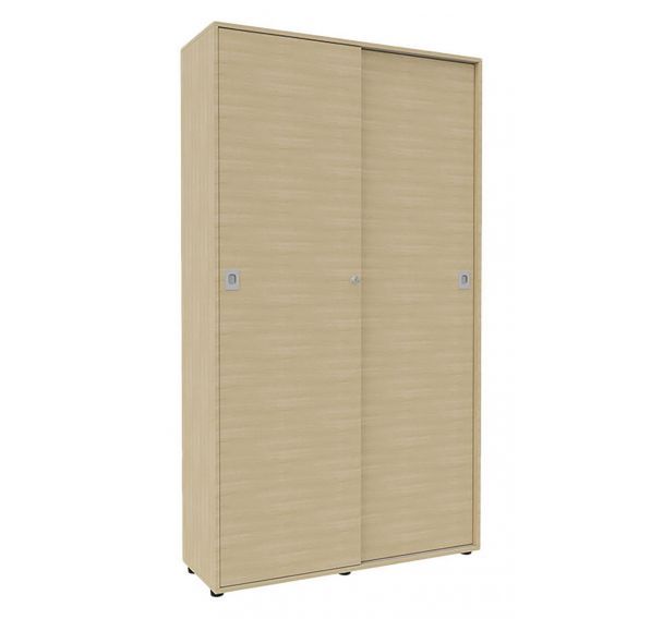 Armoire bois IDEA portes coulissantes hauteur 214 cm