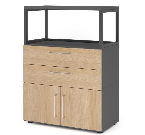 Armoire combi à 3 étagères - Cadre ouvert - Hammerbacher