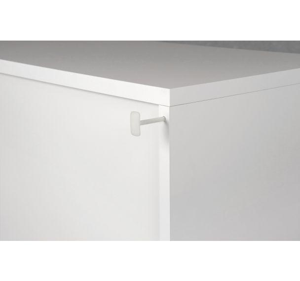 Armoire combi à 4 étagères et socle acier - Hammerbacher