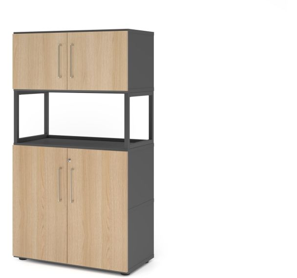 Armoire combi à 4 niveaux - Cadre ouvert - Hammerbacher
