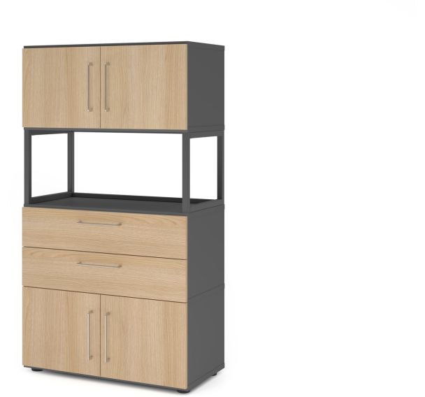 Armoire combi à 4 niveaux - Hammerbacher