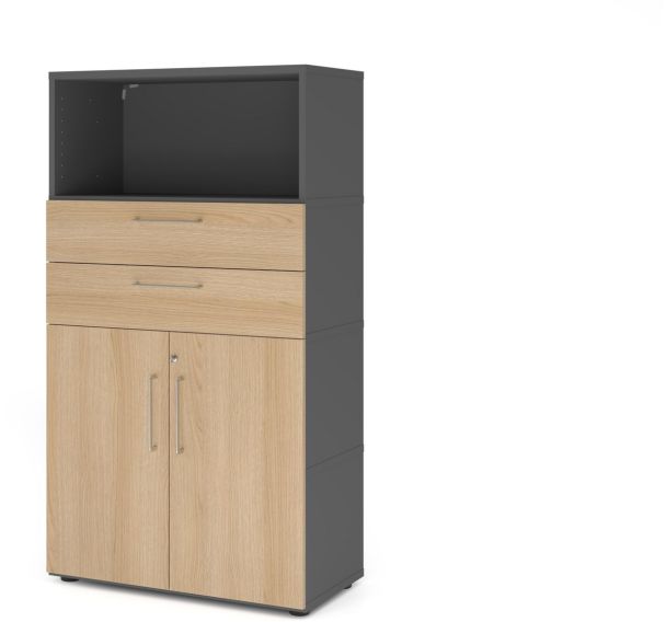 Armoire combi à 4 niveaux - Pieds réglables - Hammerbacher