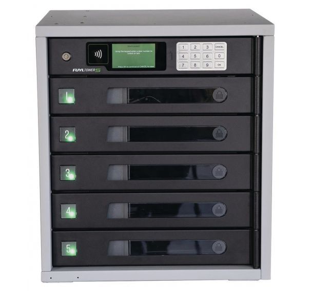 Armoire connectée 5 casiers FUYL TOWER Mk2 - Lockncharge