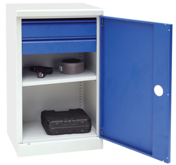 Armoire d'atelier basse Magic - Sans cloison intermédiaire - Manutan Expert