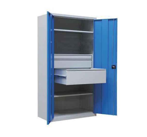 Armoire d'atelier métallique - à tiroirs