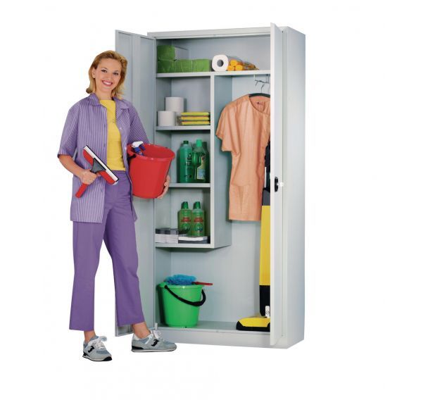 Armoire d'entretien métallique -195x95 cm - Prof: 40 cm