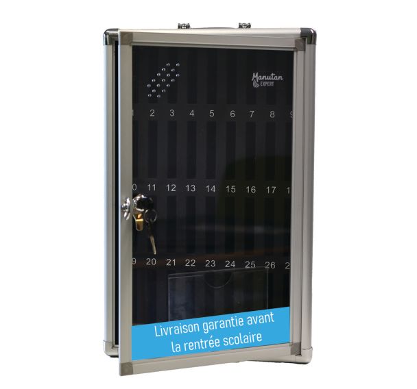 Armoire 36 casier rangement pour téléphones portables - Manutan Expert