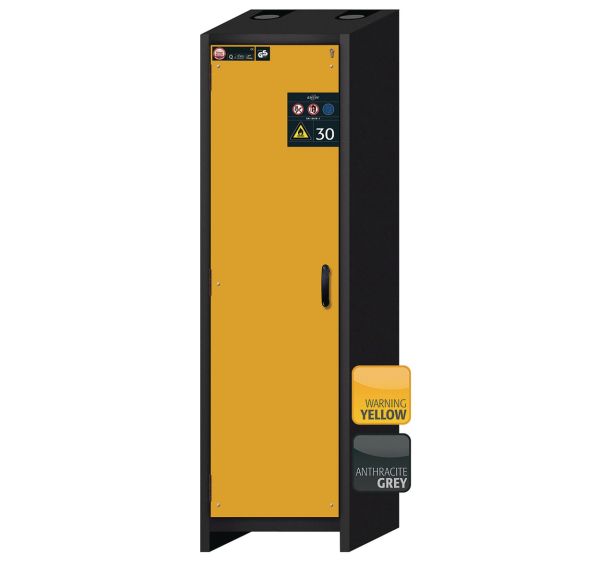 Armoire de sécurité Q-CLASSIC-30 Gris/Jaune RAL 1004 - asecos