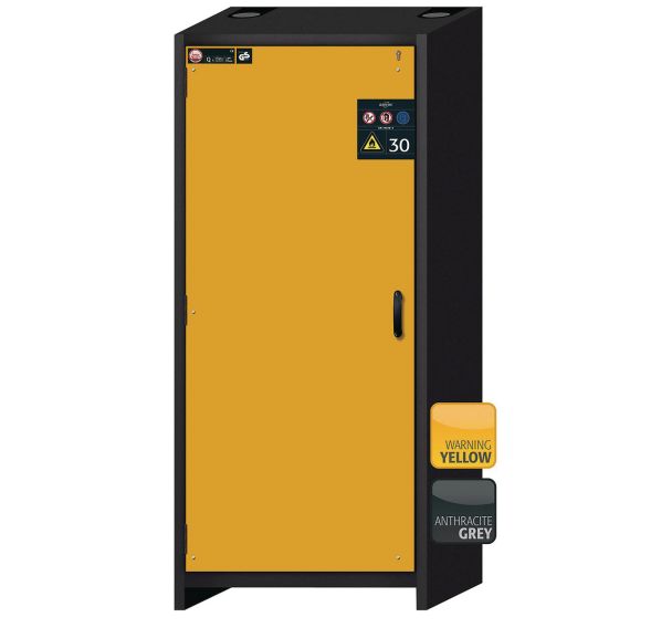 Armoire de sécurité Q-CLASSIC-30 Gris/Jaune RAL 1004 - asecos