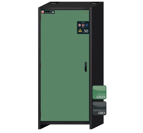 Armoire de sécurité Q-CLASSIC-30 Gris/Vert RAL 6011 - asecos