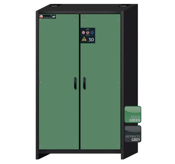 Armoire de sécurité Q-CLASSIC-30 Gris/Vert RAL 6011 - asecos