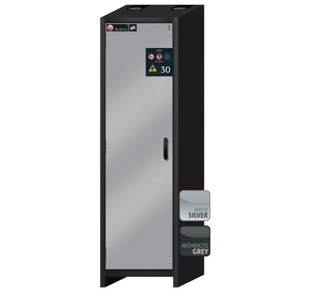 Armoire de sécurité Q-CLASSIC-30 Gris/asecos argent - asecos