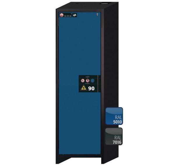 Armoire de sécurité Q-CLASSIC-90 Gris/Bleu RAL 5010 - asecos