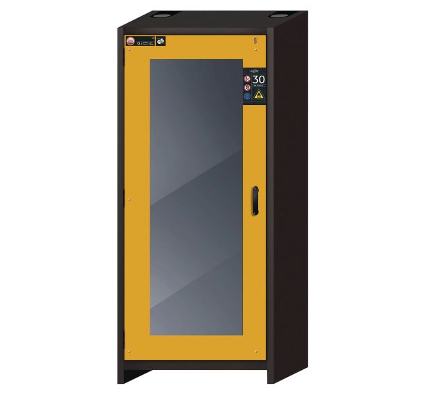 Armoire de sécurité Q-DISPLAY-30 Gris/Jaune RAL 1004 - asecos