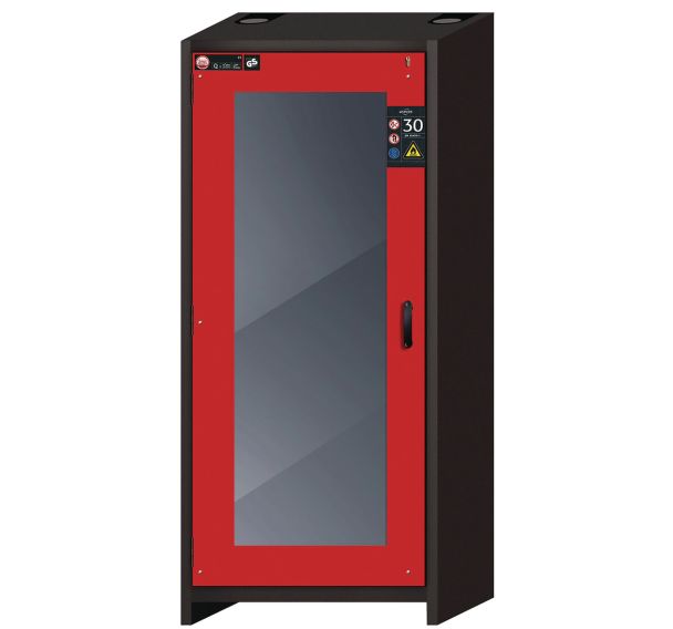 Armoire de sécurité Q-DISPLAY-30 Gris/Rouge RAL 3020 - asecos