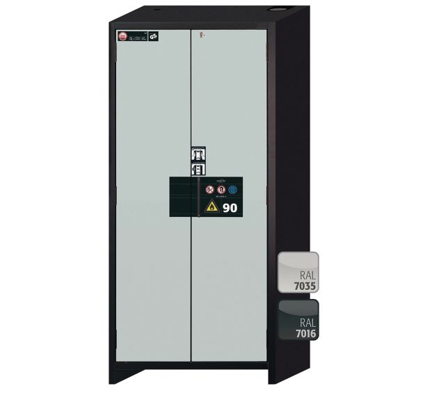 Armoire de sécurité Q-PEGASUS-90 Gris/Gris clair RAL 7035 - asecos
