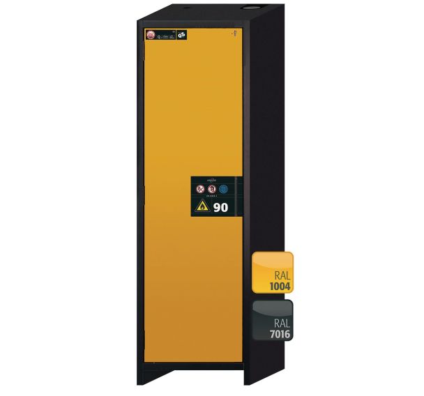 Armoire de sécurité Q-PEGASUS-90 Gris/Jaune RAL 1004 - asecos