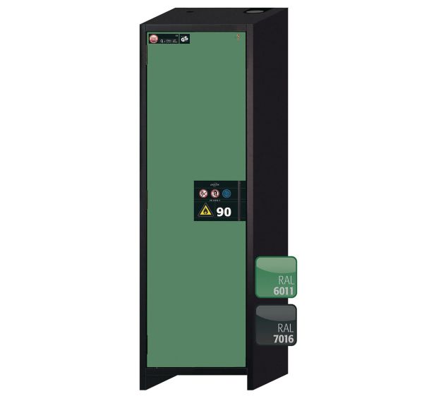 Armoire de sécurité Q-PEGASUS-90 Gris/Vert RAL 6011 - asecos