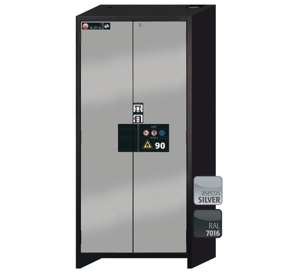 Armoire de sécurité Q-PEGASUS-90 Gris/asecos argent - asecos