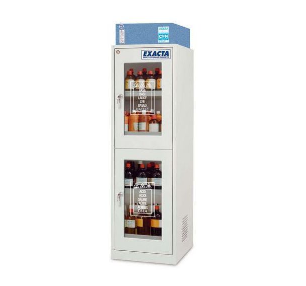 Armoire de sécurité à filtration intégrée - Porte vitrée double paroi - Exacta