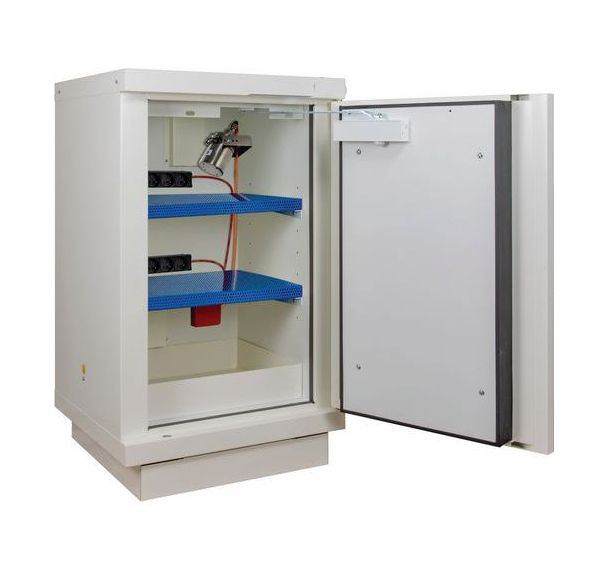 Armoire de sécurité blanche stockage de batteries au lithium - Trionyx