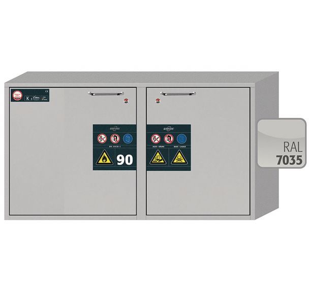 Armoire de sécurité combinée K-UB-90 Gris clair RAL 7035 - asecos