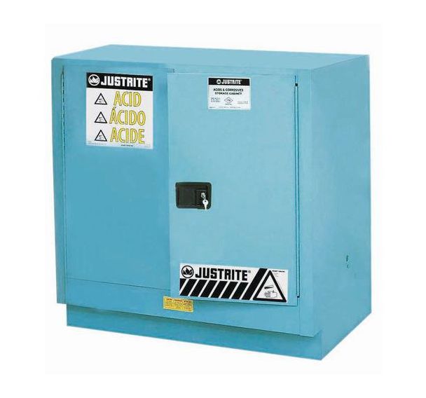 Armoire de sécurité pdts corrosifs- Capacité 83 L- fermeture auto