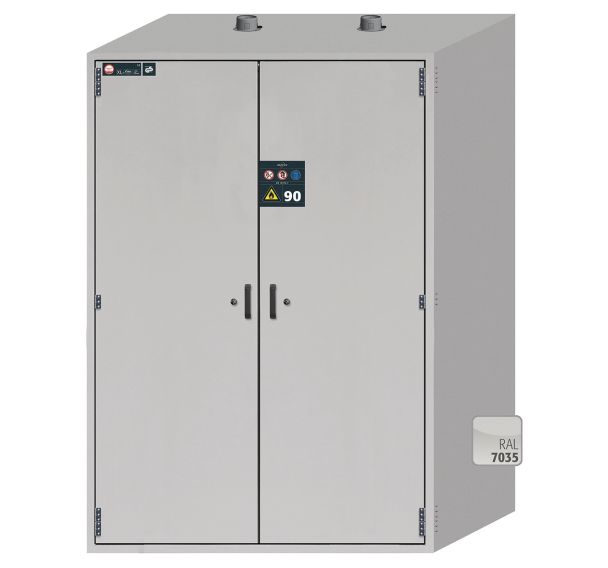 Armoire de sécurité pour fûts avec étagère et socle de transport - asecos