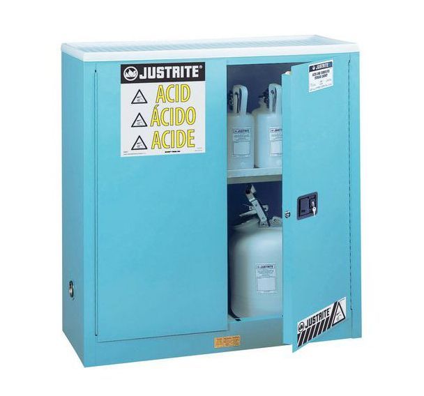 Armoire de sécurité pour produits corrosifs - Capacité de stockage 114 L