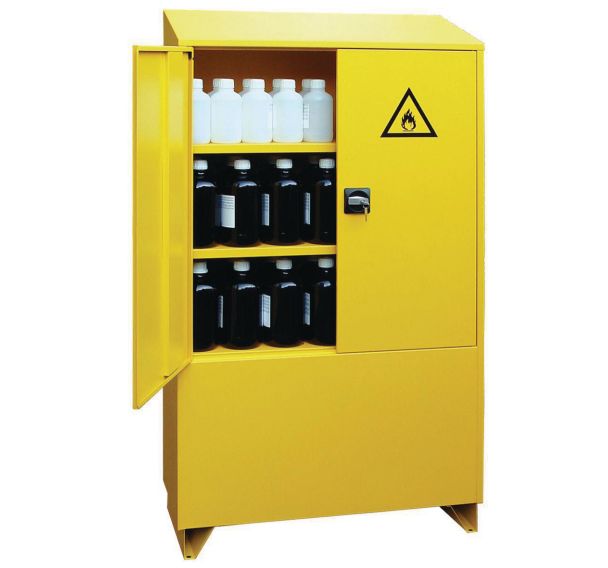 Armoire de sécurité pour produits inflammables 100 et 200 L - Avec extincteur intégré - Trionyx