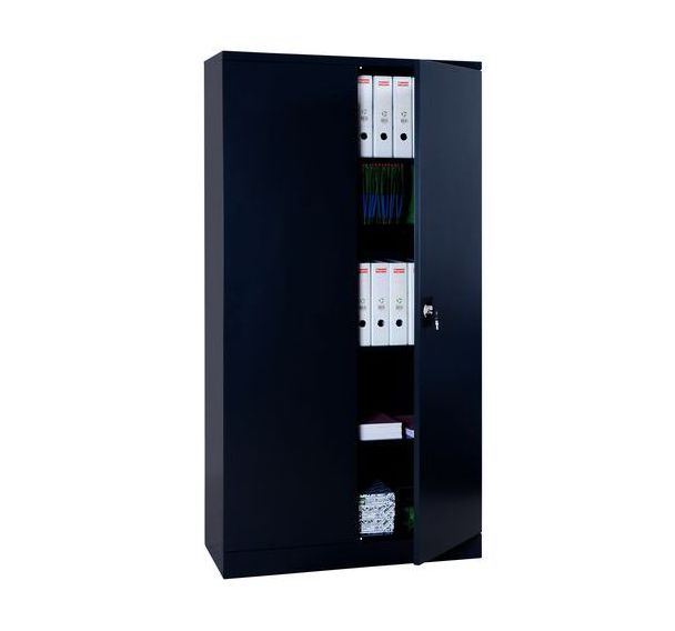 Armoire haute à portes battantes à monter - Largeur 120 cm - Manutan Expert