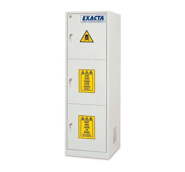 Armoire haute compartiment superposé - 3 portes pleines