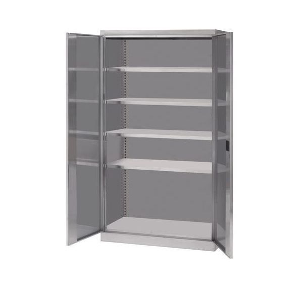 Armoire haute en inox - 2 portes