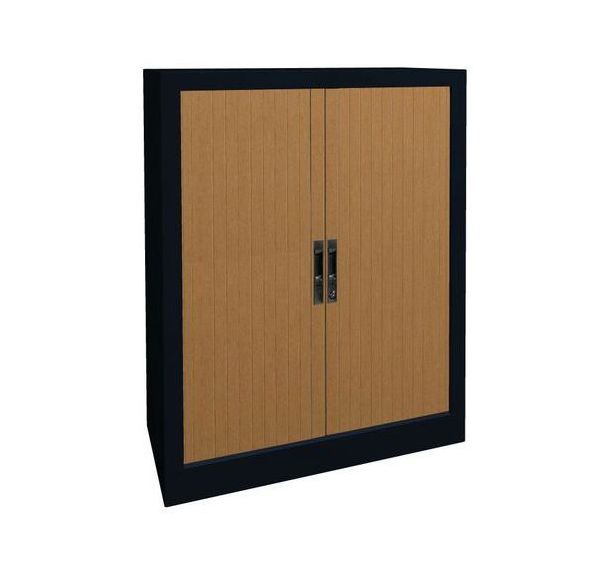 Armoire métal rideaux PVC lame terminale recouverte hauteur 102 cm Acial