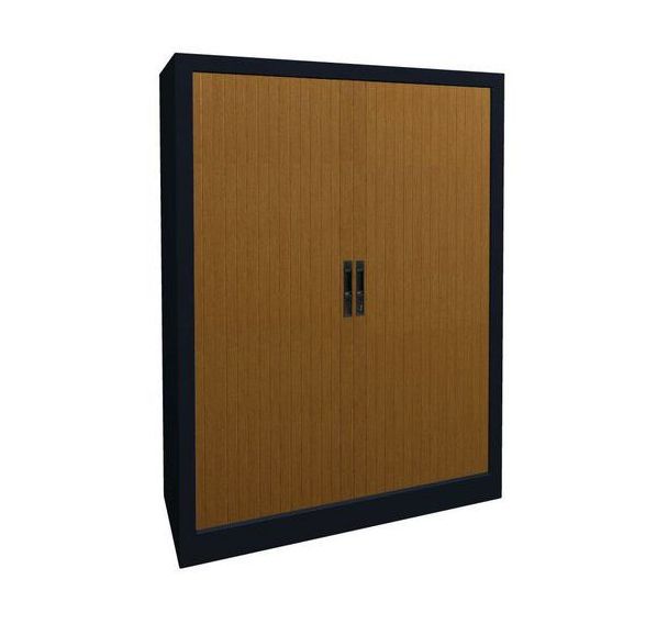 Armoire métal rideaux PVC lame terminale recouverte hauteur 135 cm Acial