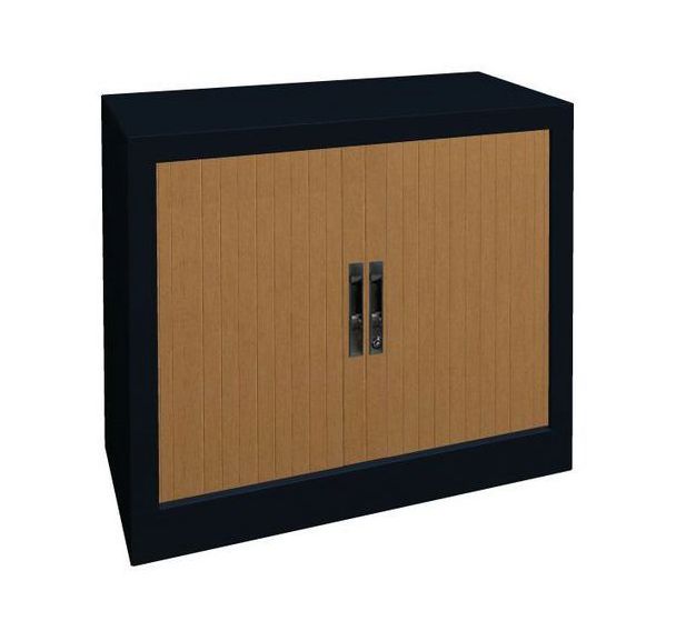 Armoire métal rideaux PVC lame terminale recouverte hauteur 69 cm Acial