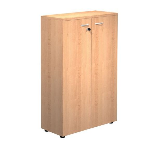 Armoire mi-haute portes battantes Hêtre Solo