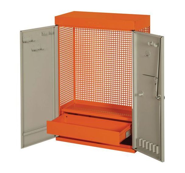 Armoire murale 2 portes orange 900x250x602mm