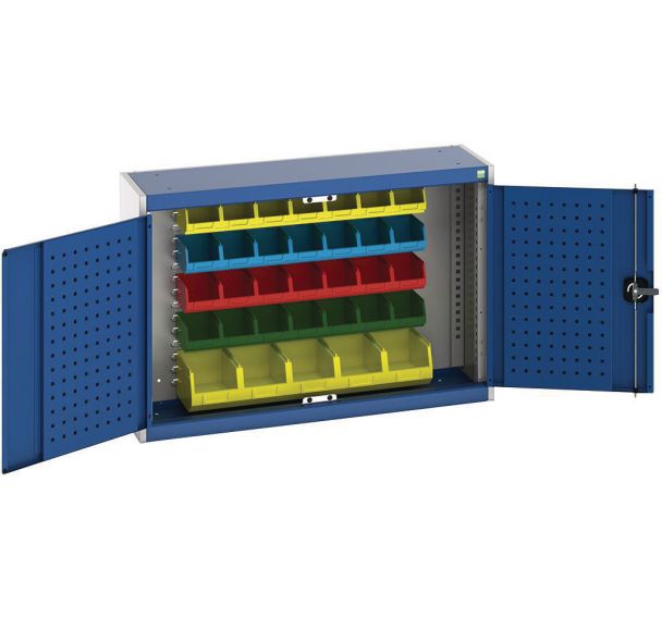 Armoire murale Cubio fond perforé à bacs - Bott
