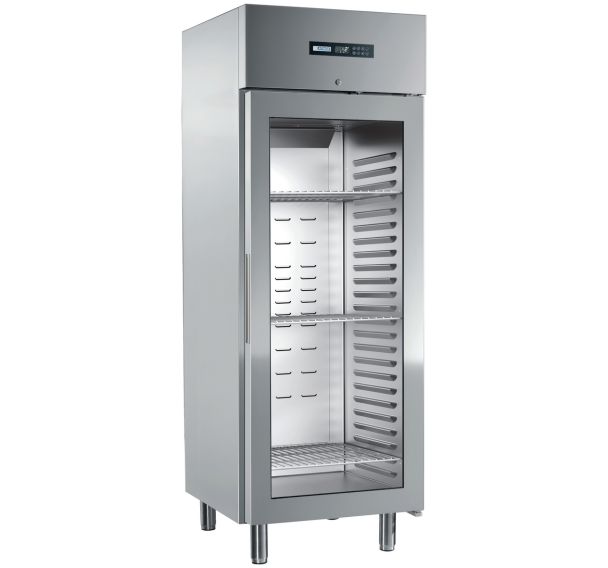 Armoire négative GN2/1,cuve inox,1Pvitrée,700L,ss groupe-ENERGY700BT/PV/R-Afinox