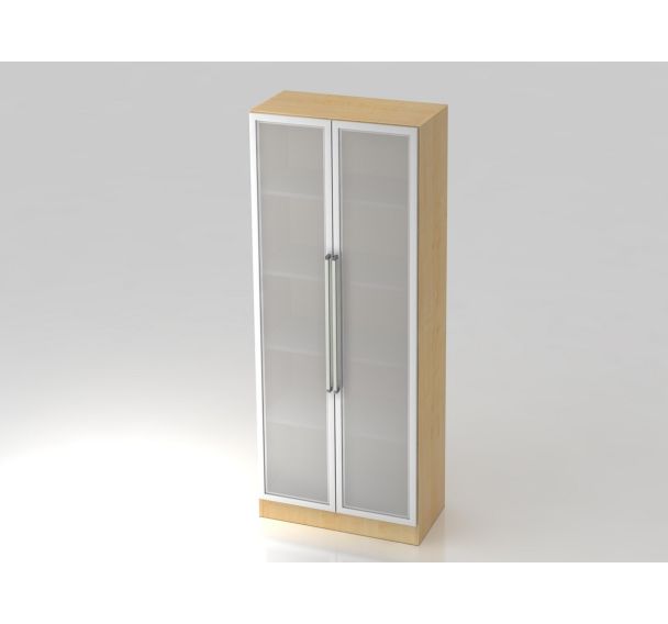 Armoire non verrouillable à portes vitrées - 5 niveaux - Hammerbacher