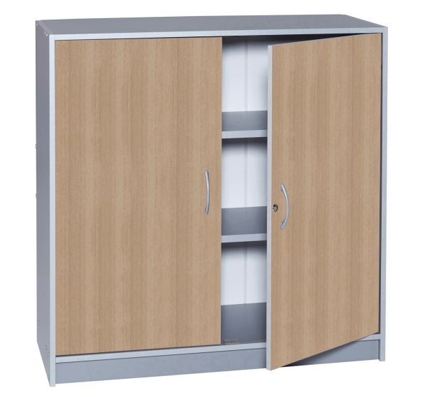 Armoire portes battantes couleur caisson aluminium - Manutan Expert