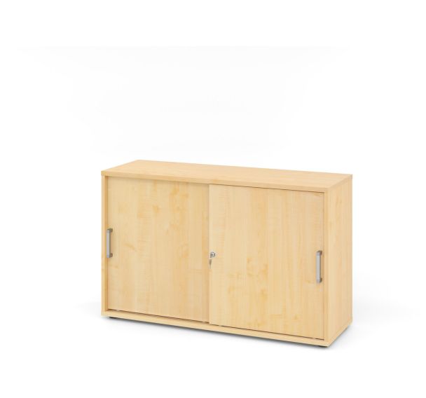 Armoire portes coulissantes poignées chromées - 2 cases - Hammerbacher